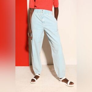 LF MARKEY Light Wash Baggy Wide Leg Elastic High Rise Colin Jeans Size 25